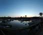 panorama 360° sferico spherical - S.Anna Arresi Porto Pino, canale dopo il tramonto