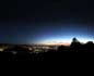 panorama 360° sferico spherical - Carbonia Vista notturna dalla straada di M.Leone