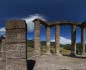 panorama 360° sferico spherical - Fluminimaggiore Tempio di Antas, colonne e mosaico