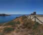 panorama 360° sferico spherical - Cuglieri S.Caterina di Pittinuri, spiaggia e torre