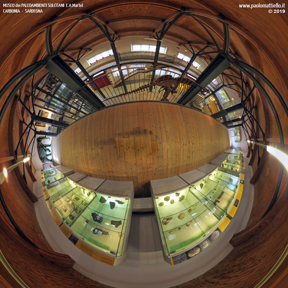 panorama stereografico stereographic - stereographic panorama - Sardegna→Carbonia | Museo dei PaleoAmbienti Sulcitani (PAS) E.A.Martel, 10, 11.09.2019