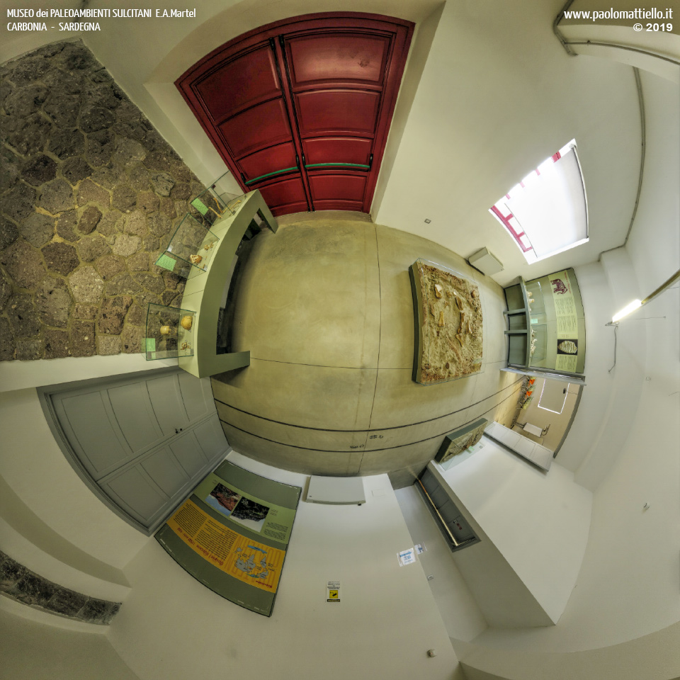 panorama stereografico stereographic - stereographic panorama - Sardegna→Carbonia | Museo dei PaleoAmbienti Sulcitani (PAS) E.A.Martel, 11, 11.09.2019