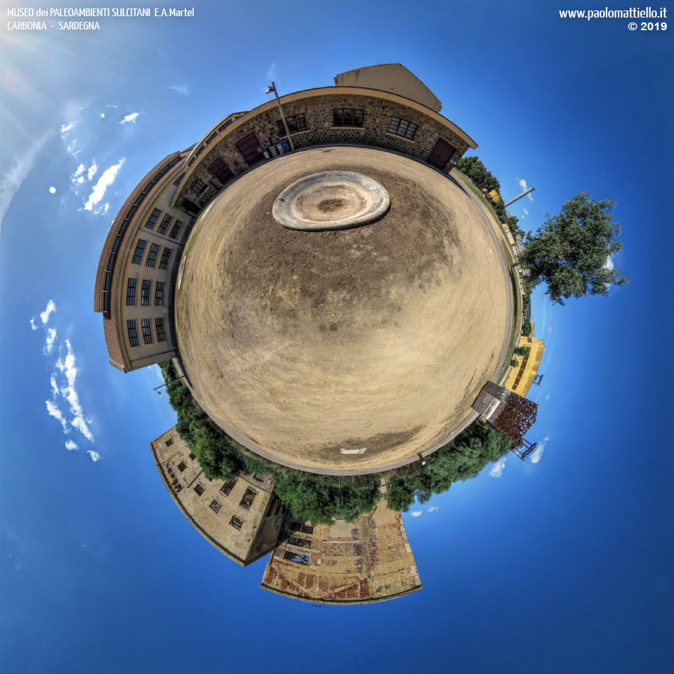 panorama stereografico stereographic - stereographic panorama - Sardegna→Carbonia | Museo dei PaleoAmbienti Sulcitani (PAS) E.A.Martel, 20, 24.09.2019