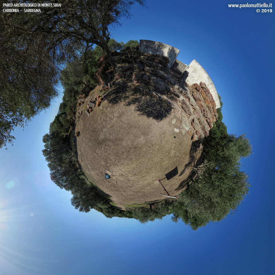 panorama stereografico stereographic - stereographic panorama - Sardegna→Carbonia | Parco archeologico di Monte Sirai,tophet, 15, 11.10.2019