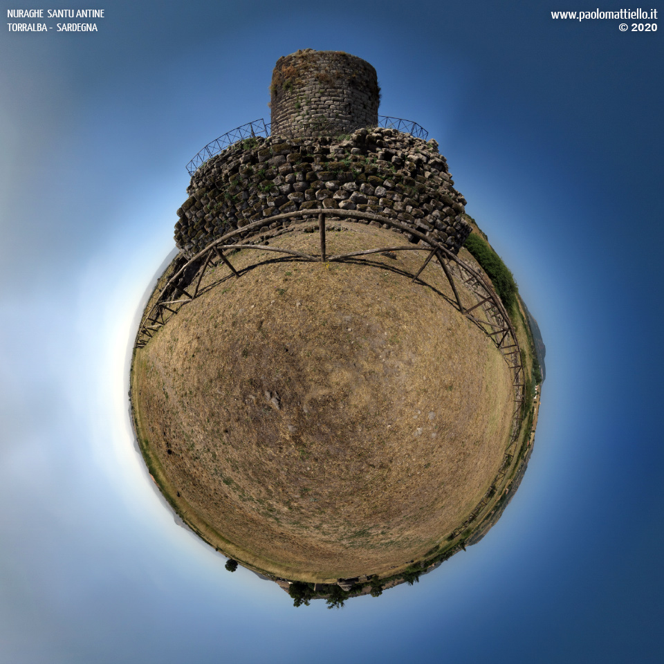 panorama stereografico stereographic - stereographic panorama - Sardegna→Torralba | Nuraghe Santu Antine, 1, 07.07.2020