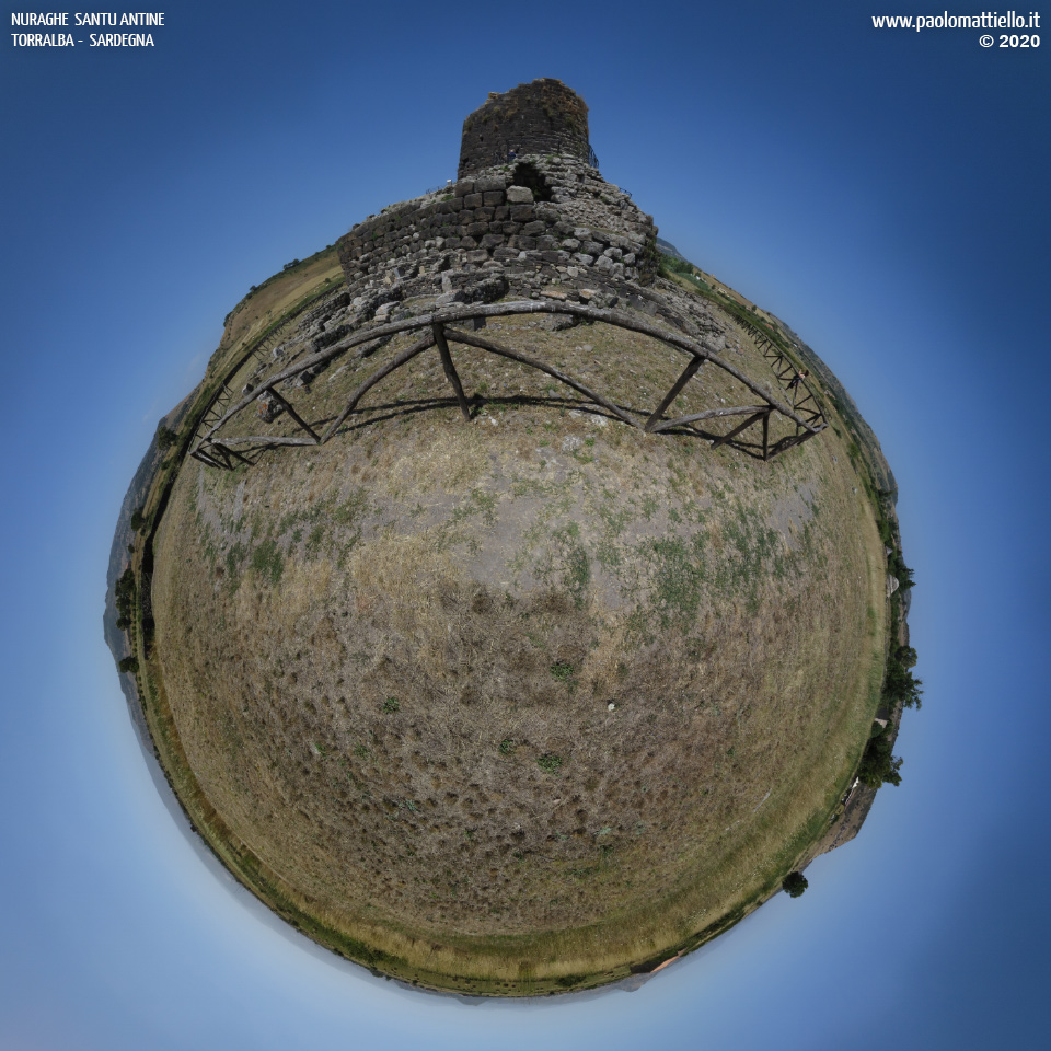 panorama stereografico stereographic - stereographic panorama - Sardegna→Torralba | Nuraghe Santu Antine, 9, 07.07.2020