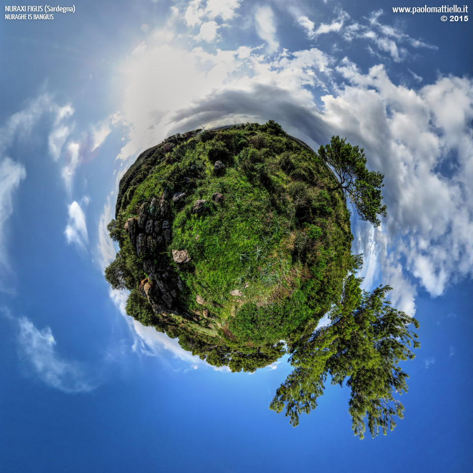 panorama stereografico stereographic - stereographic panorama - Sardegna→Gonnesa→Nuraxi Figus | Nuraghe Is Bangius, 27.11.2015