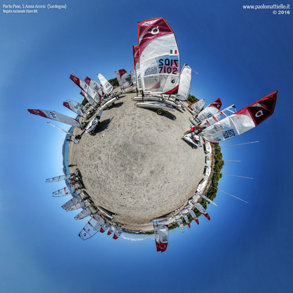 panorama stereografico stereographic - stereographic panorama - Sardegna→S.Anna Arresi→Porto Pino | Regata Nazionale Open Bic LNI Sulcis, 26.08.2016