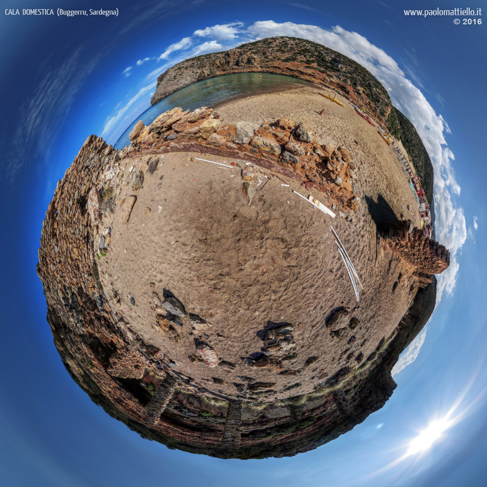 panorama stereografico stereographic - stereographic panorama - Sardegna→Buggerru | Cala Domestica, 22.09.2016