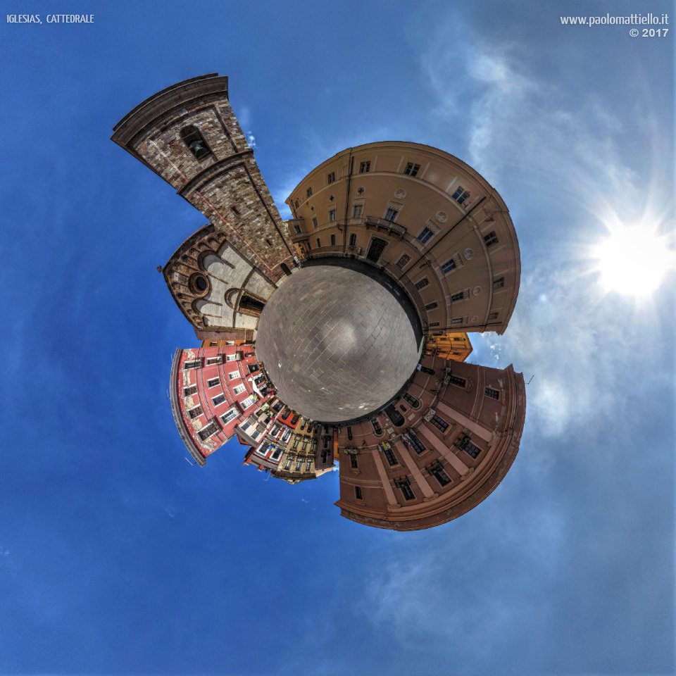 panorama stereografico stereographic - stereographic panorama - Sardegna→Iglesias | Cattedrale di S.Chiara, 09.04.2017