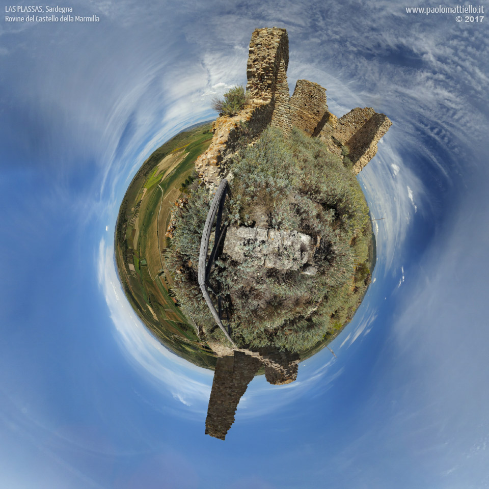 panorama stereografico stereographic - stereographic panorama - Sardegna→Las Plassas | Castello di Marmilla, 14.05.2017