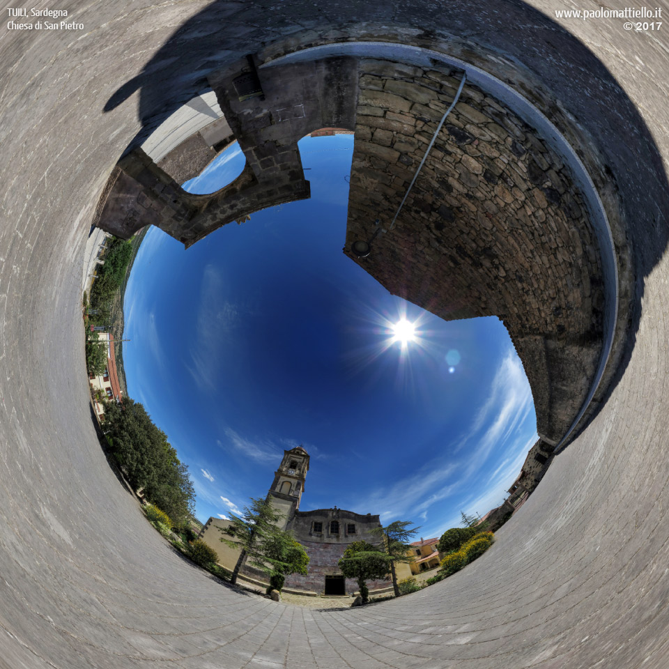 panorama stereografico stereographic - stereographic panorama - Sardegna→Tuili | Chiesa di San Pietro, 14.05.2017