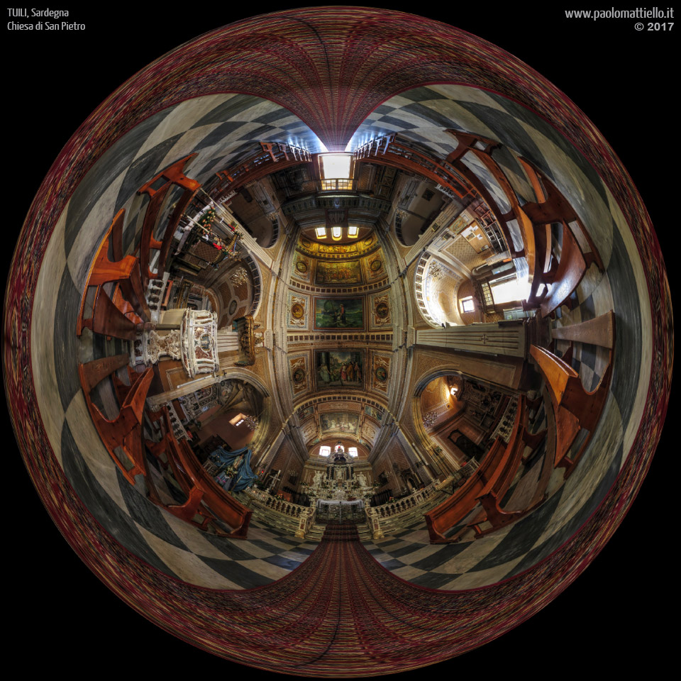 panorama stereografico stereographic - stereographic panorama - Sardegna→Tuili | Chiesa di San Pietro, 14.05.2017