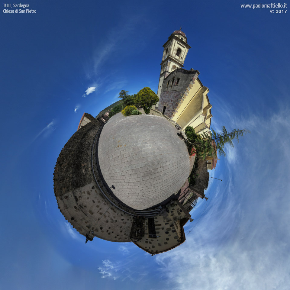 panorama stereografico stereographic - stereographic panorama - Sardegna→Tuili | Chiesa di San Pietro, 14.05.2017