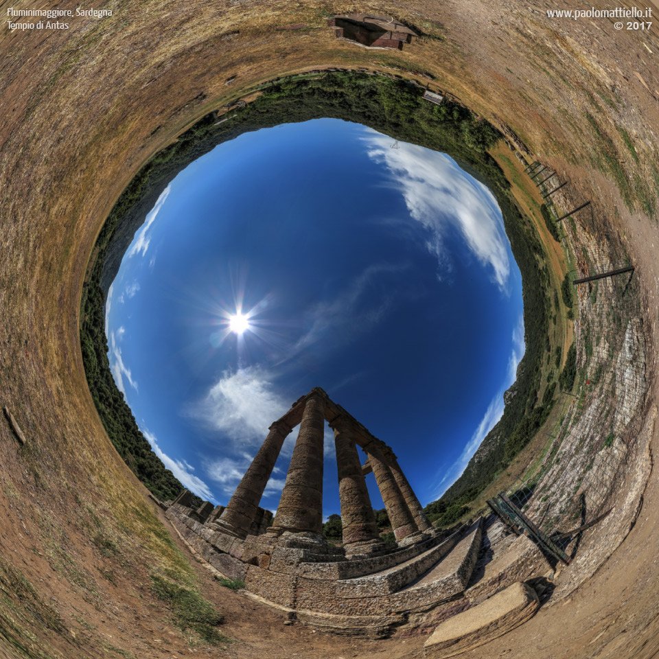 panorama stereografico stereographic - stereographic panorama - Sardegna→Fluminimaggiore | Tempio di Antas, 18.05.2017