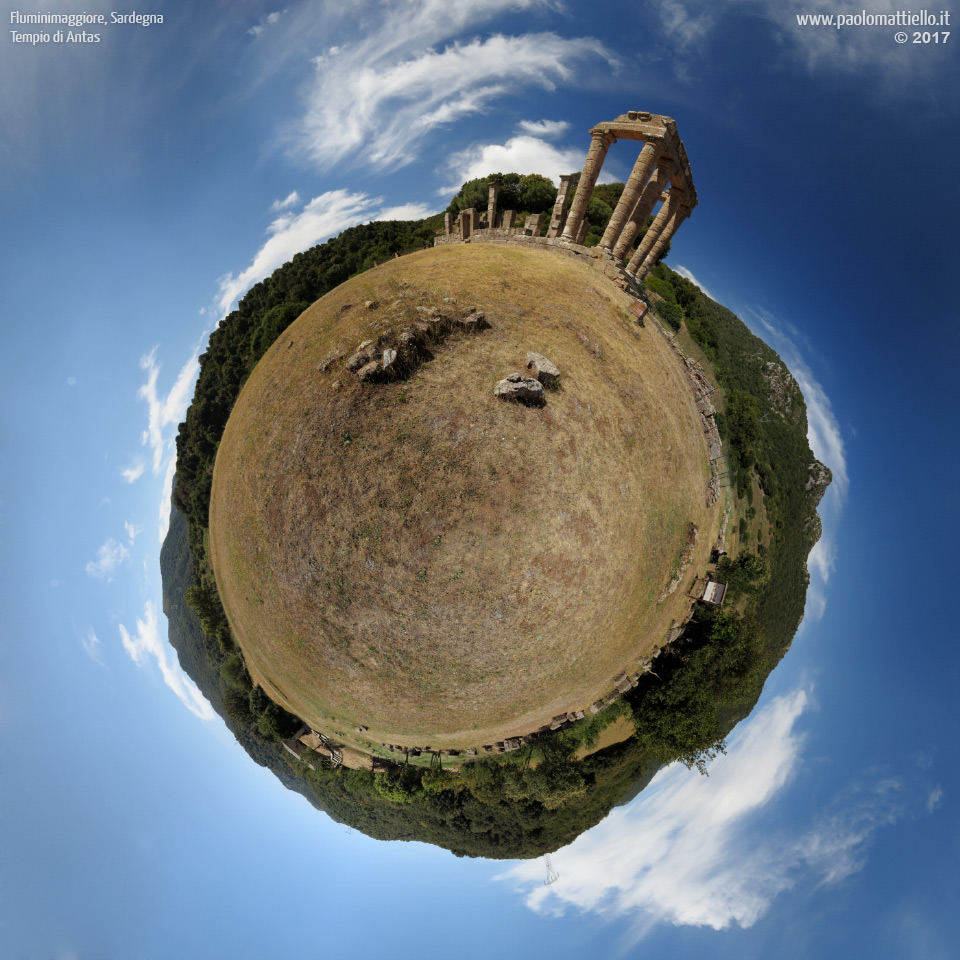 panorama stereografico stereographic - stereographic panorama - Sardegna→Fluminimaggiore | Tempio di Antas, 18.05.2017