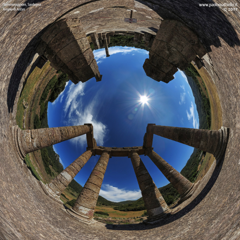 panorama stereografico stereographic - stereographic panorama - Sardegna→Fluminimaggiore | Tempio di Antas, 18.05.2017