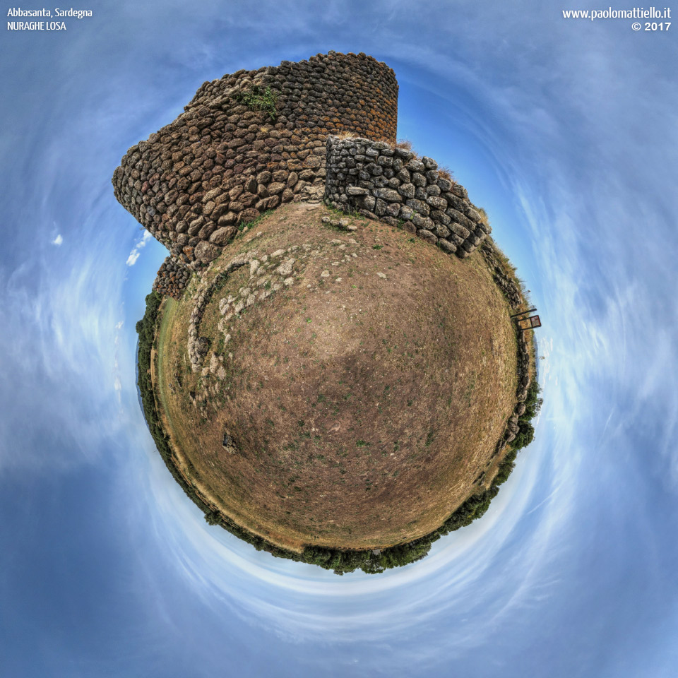 panorama stereografico stereographic - stereographic panorama - Sardegna→Abbasanta | Nuraghe Losa, 23.05.2017