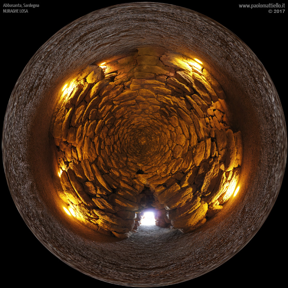 panorama stereografico stereographic - stereographic panorama - Sardegna→Abbasanta | Nuraghe Losa, 23.05.2017