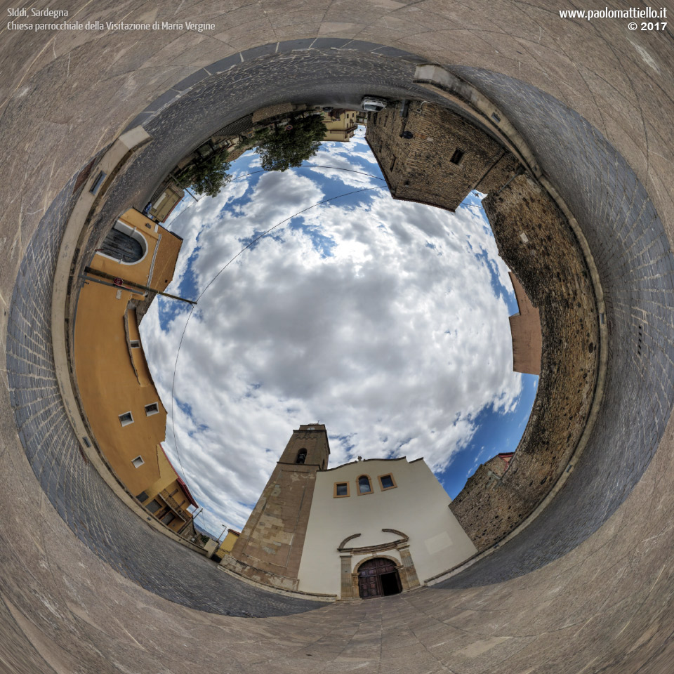 panorama stereografico stereographic - stereographic panorama - Sardegna→Siddi | Chiesa S.M.Vergine, 26.05.2017