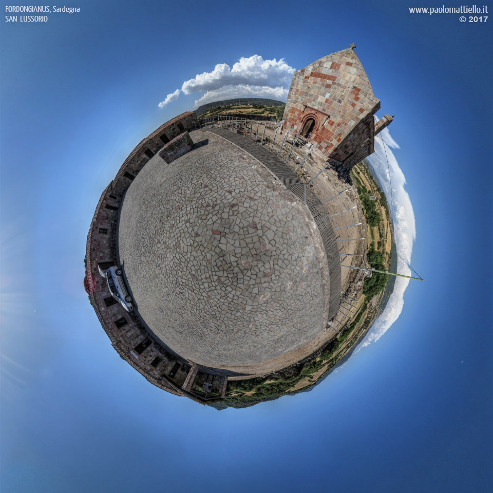 panorama stereografico stereographic - stereographic panorama - Sardegna→Fordongianus | Chiesa di San Lussorio, 02.06.2017