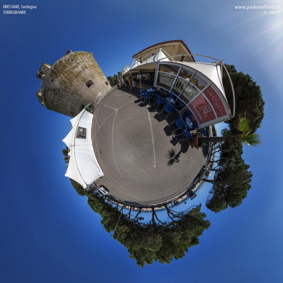 panorama stereografico stereographic - stereographic panorama - Sardegna→Oristano | Torregrande, torre, 08.06.2017