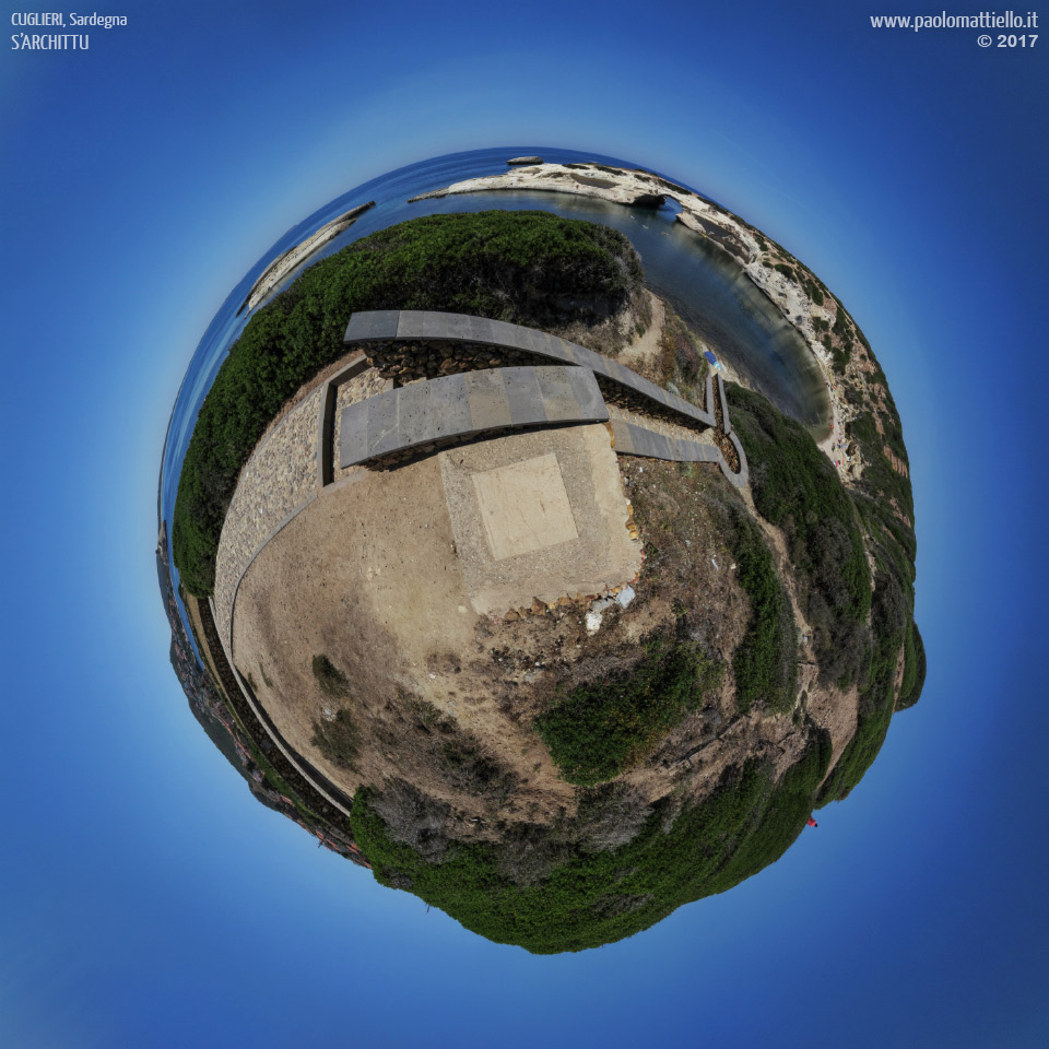 panorama stereografico stereographic - stereographic panorama - Sardegna→Cuglieri | S'Archittu,  13.06.2017