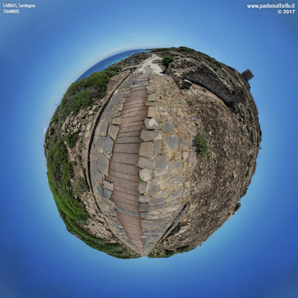 panorama stereografico stereographic - stereographic panorama - Sardegna→Cabras | Tharros, Cardo Maximus, 22.06.2017