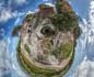 panorama stereografico stereographic - Gonnesa Domus de janas di Serra Maverru
