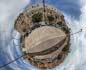 panorama stereografico stereographic - Cagliari Bastione di S.Croce e panorama