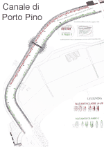 planimetria canale di Porto Pino