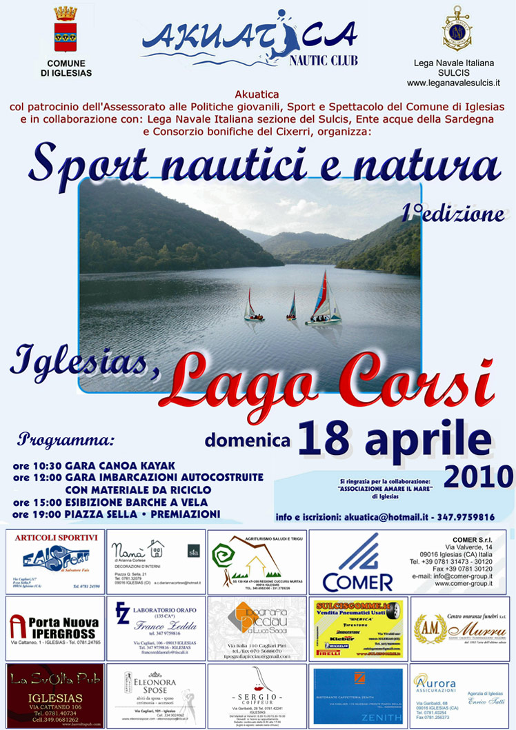 locandina manifestazione Sport Acquatici e Natura