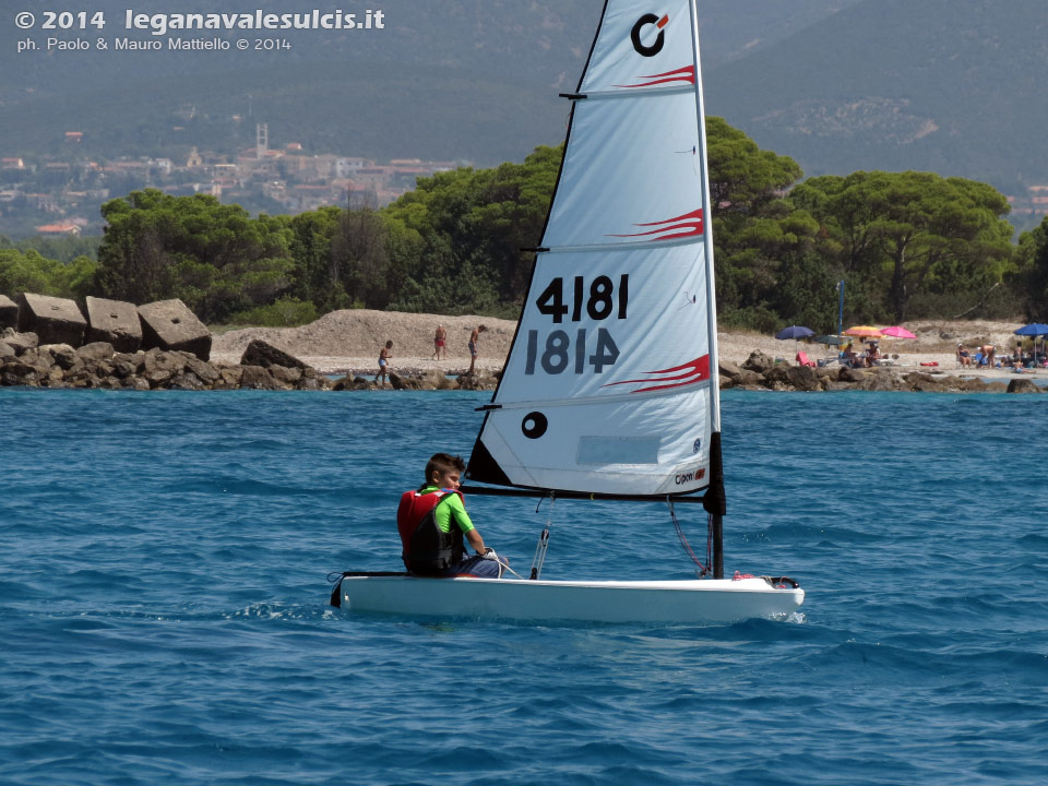 LNI Sulcis - Porto Pino, agosto 2014, allenamenti atleti agonisti G.D.Vela LNI Sulcis
