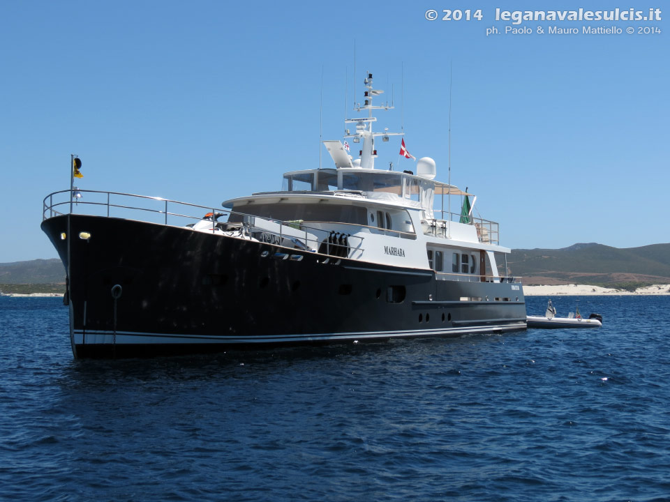 Porto Pino - Barche - Agosto 2014,yacht di Luca di Montezemolo, Porto Pino