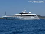 Porto Pino - Barche - Agosto 2014,yacht Moneikos (62 metri) a Porto Pino