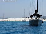 Porto Pino - Barche - Agosto 2014,dune di Porto Pino e barca a vela (24m) Aori, dei cantieri Wally