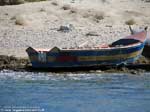 Porto Pino - Barche - 2008 - Cala Aligusta, presso C.Teulada - barca utilizzata da clandestini algerini, dalla tipica foggia