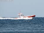 Porto Pino - Barche - 2008 - La motovedetta CP812 della Guardia Costiera a tutta velocit&agrave;