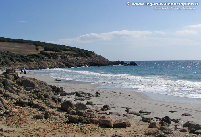 Porto Pino - Cala Sa Barracca (nota Portu 'e su Trigu), settembre
