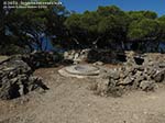 Porto Pino - Agosto 2014,piazzola del cannone della batteria Candiani, Punta Menga