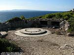 Porto Pino - 2011, Punta Menga: piazzola del cannone 120/45