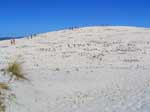 Porto Pino - Dune - Scritte sulla sabbia con le tipiche pietre di granito levigatissimo presenti in abbondanza