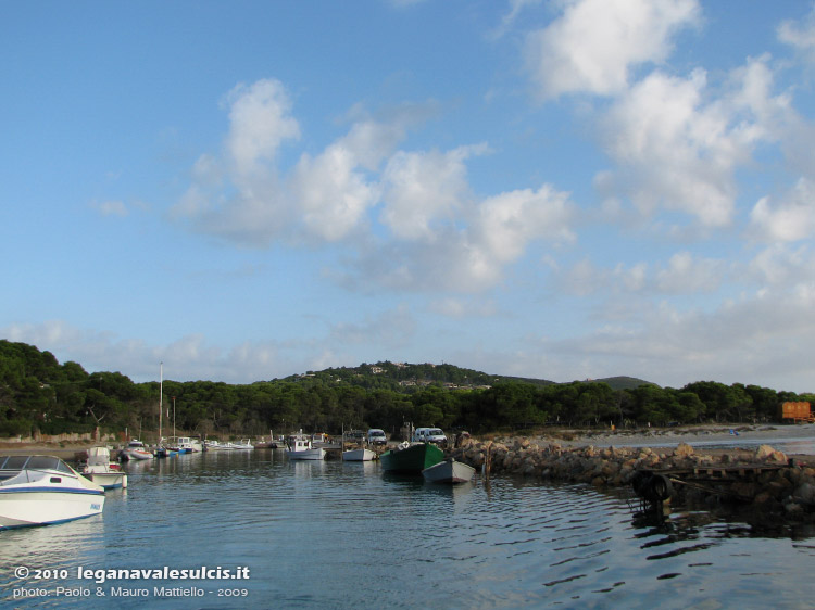 Porto Pino - Canale - 2009, alle 7 di mattina