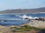 Porto Pino - Spiagge - Mareggiata di libeccio in autunno
