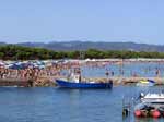 Porto Pino - Spiagge - 2007, una domenica dei primi di luglio, prima spiaggia affollatissima