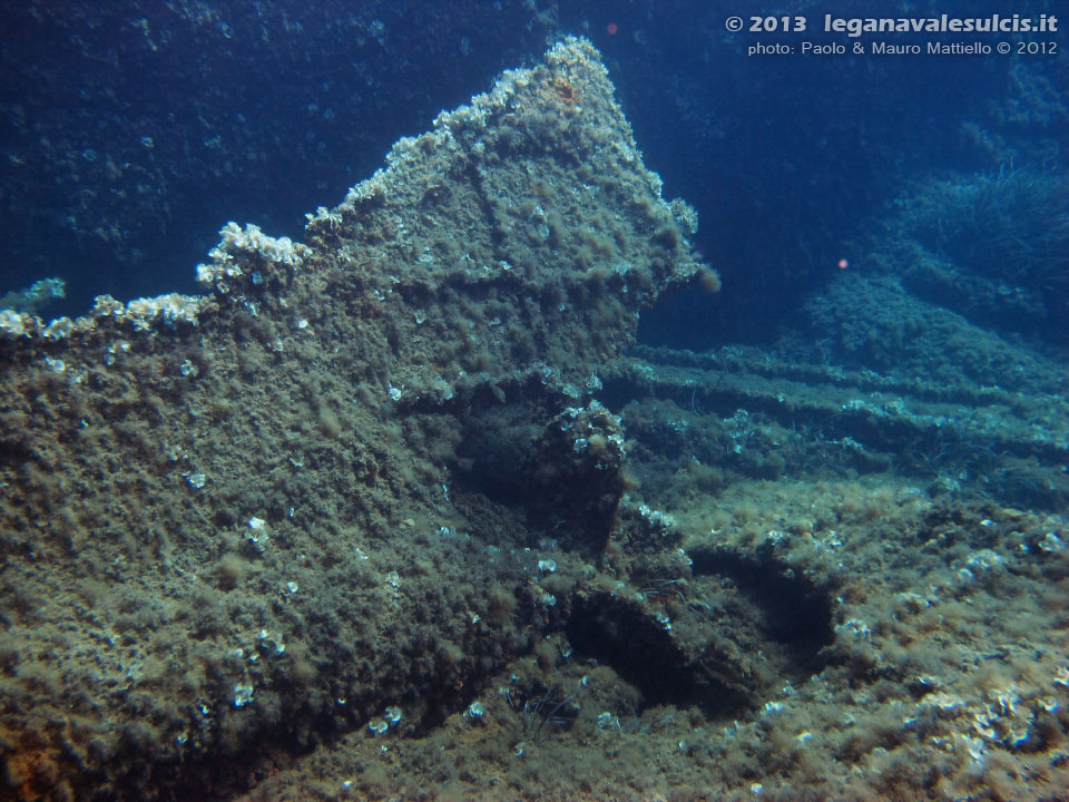 Porto Pino foto subacquee - 2012 - Relitto della punta di Cala Piombo