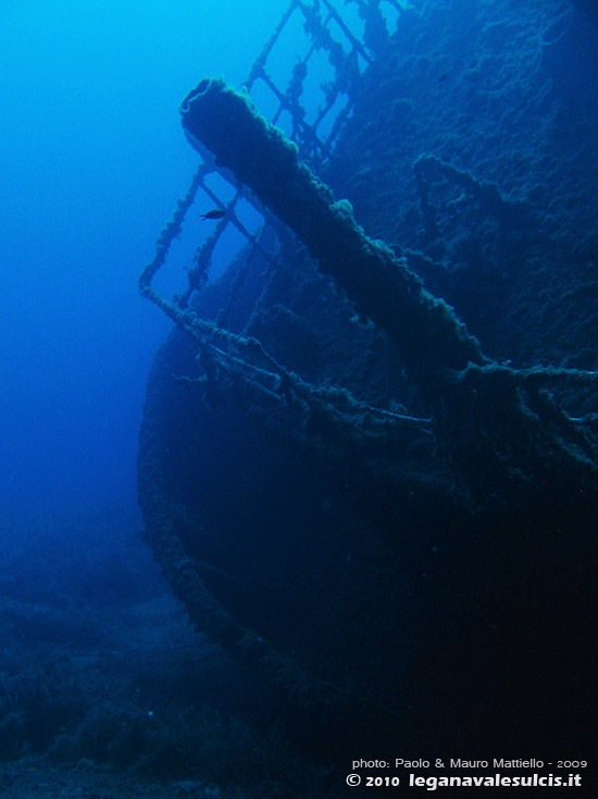 Porto Pino foto subacquee - 2009 - Relitto nave da carico 