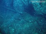 Porto Pino foto subacquee - 2012 - Il timone del relitto della punta di Cala Piombo