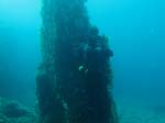 Porto Pino foto subacquee - 2015 - Sub e monolite presso C.Piombo