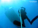 Porto Pino foto subacquee - 2005 - Sub in sosta a -5m